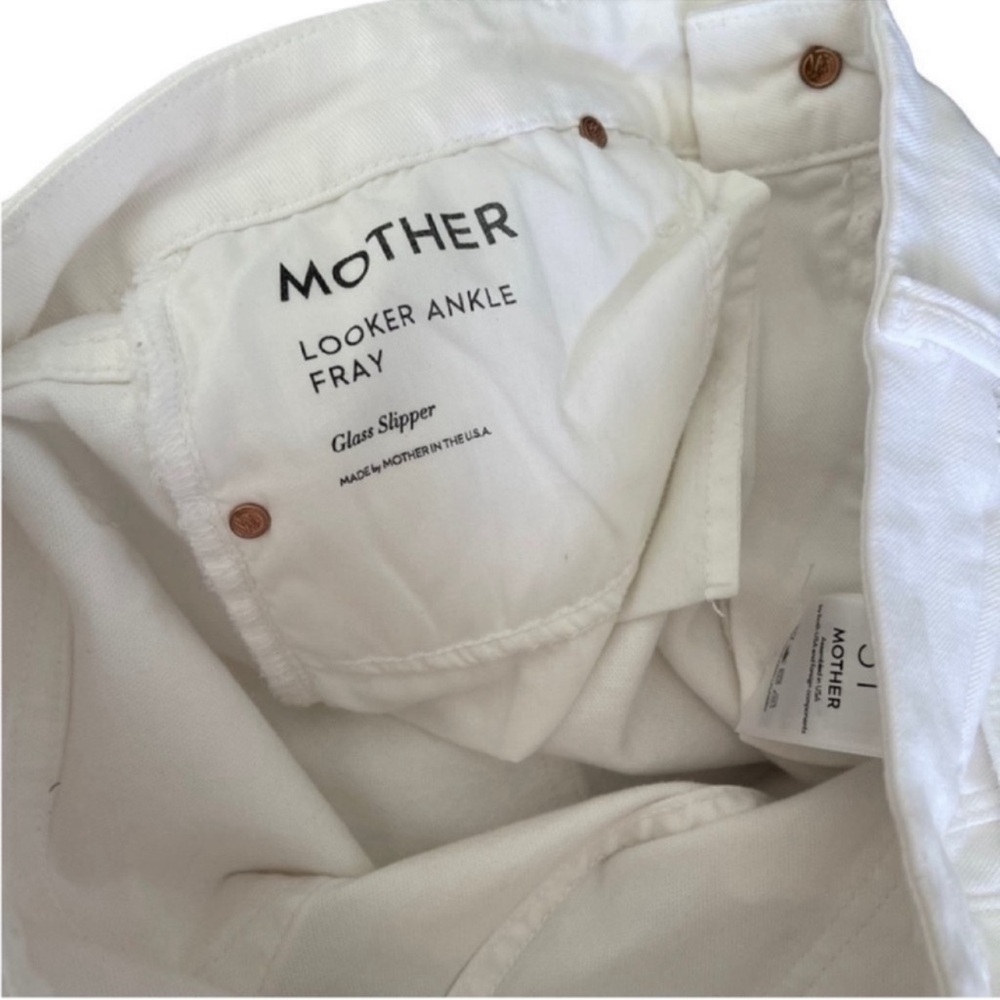 MOTHER LOOKER ANKLE FRAY Glass Slipper Jeans Size 31 - Picture 8 of 13